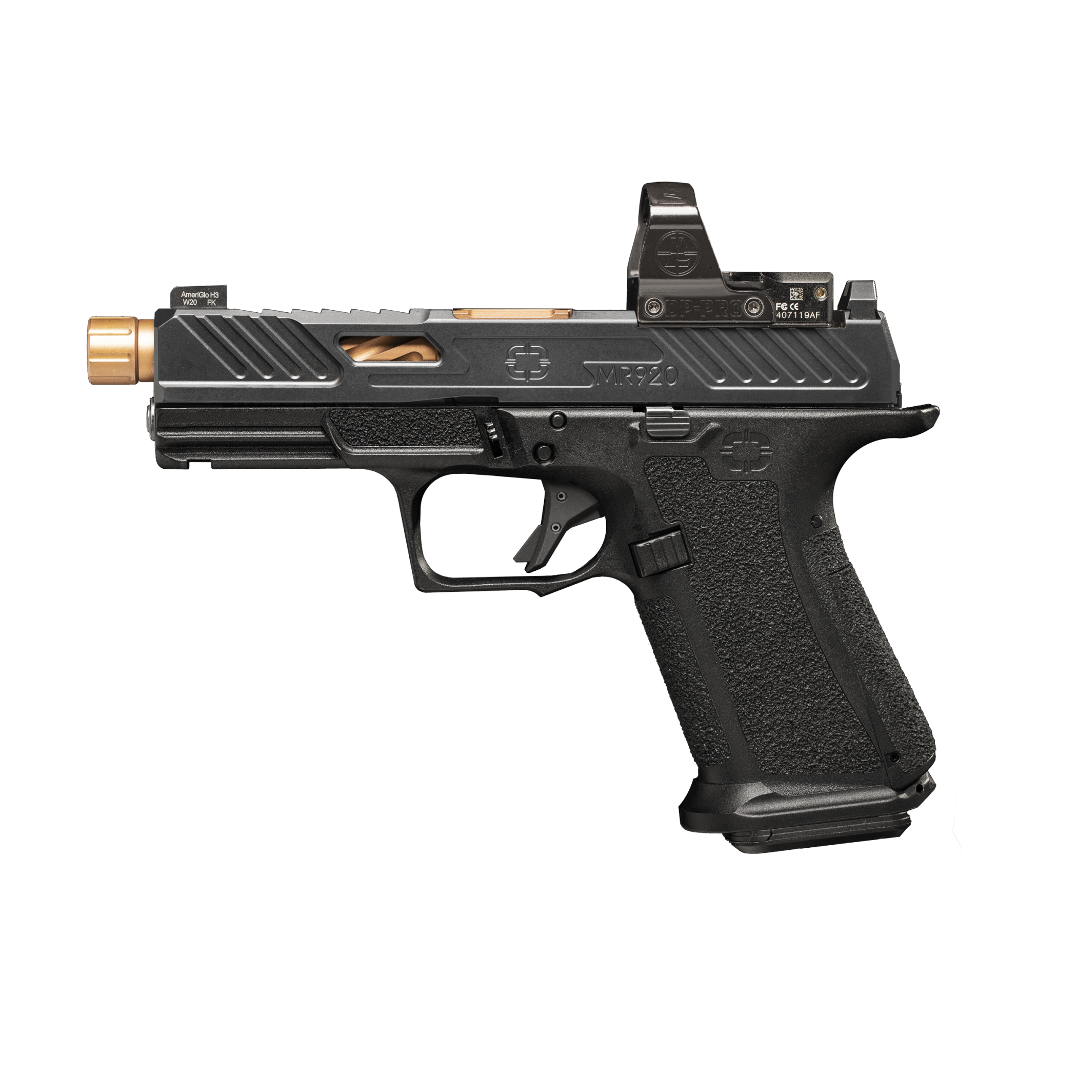 Πιστόλι Shadow Systems MR920 9x19mm, Elite, Black, Spiral Threaded ...