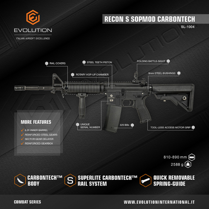 ΟΠΛΟ SOFT Evolution Recon SOPMOD 14.5″ Carbontech, SL-1004 ...